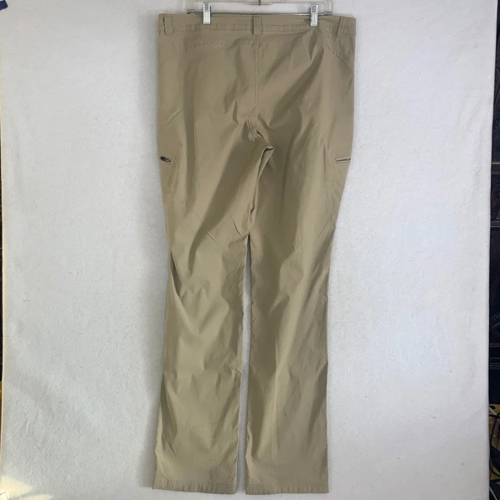Eddie Bauer First Ascent Hiking Pants‎ Womens 16T Tan Cargo Stretch Outdoors